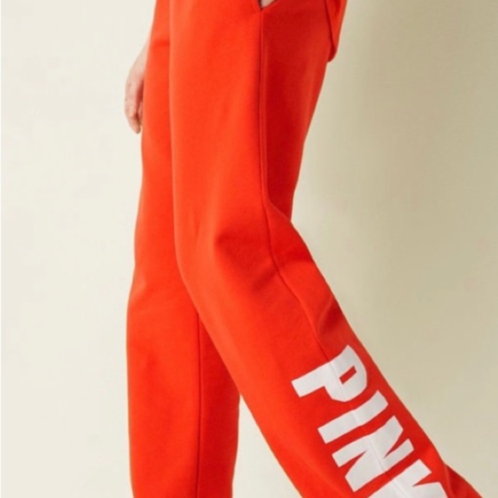 Victoria’s Secret PINK FLEECE HERITAGE SWEATPANTS, NWT. Size small
